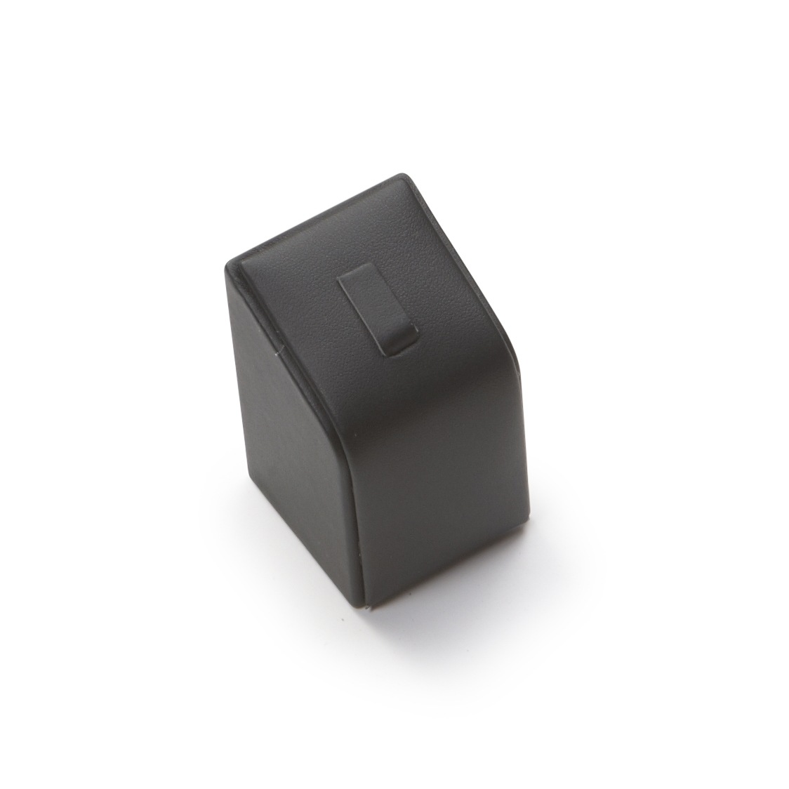 Black Leatherette Ring Clip Stand