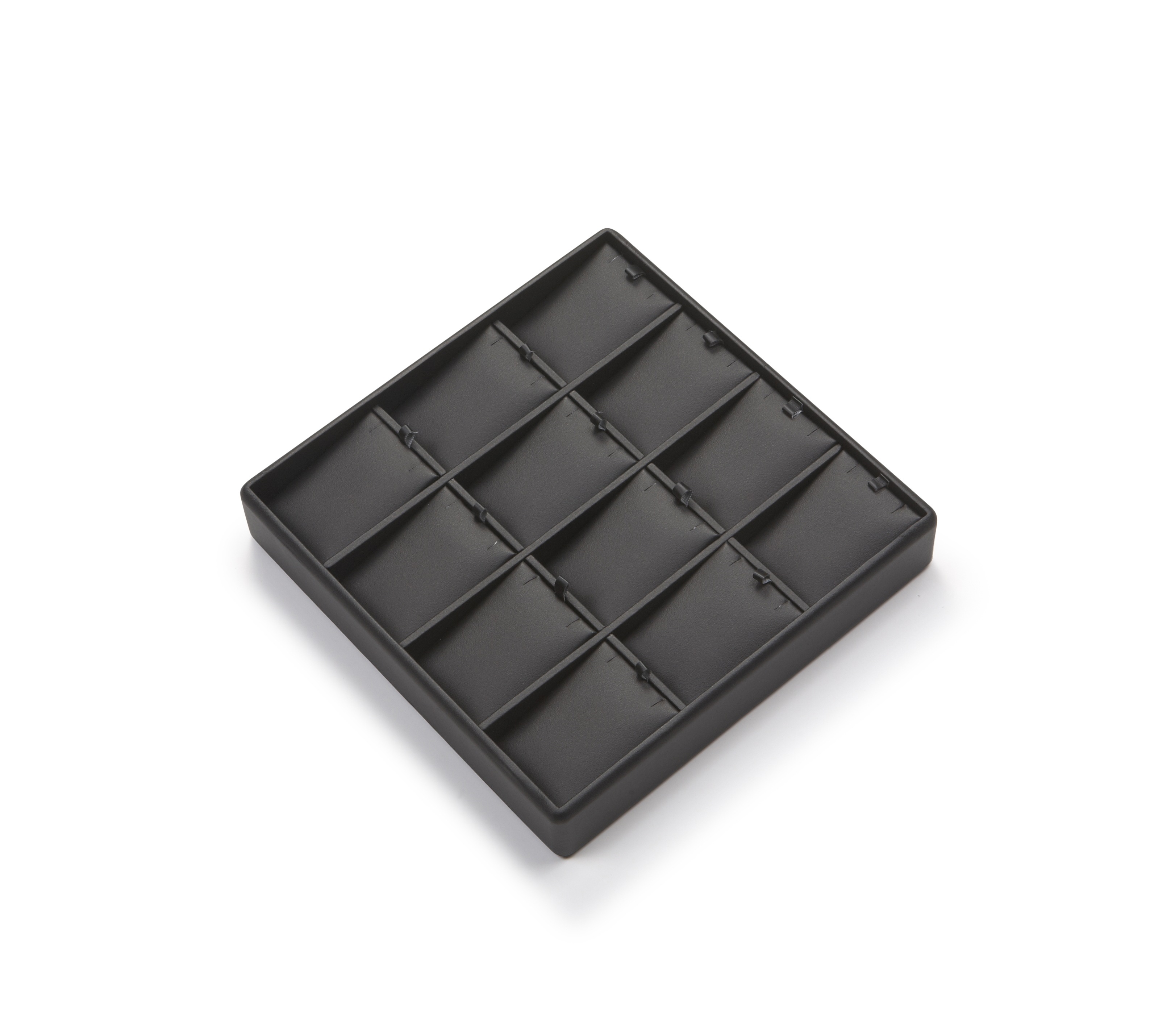 Black Leatherette 12 Pendant Tray