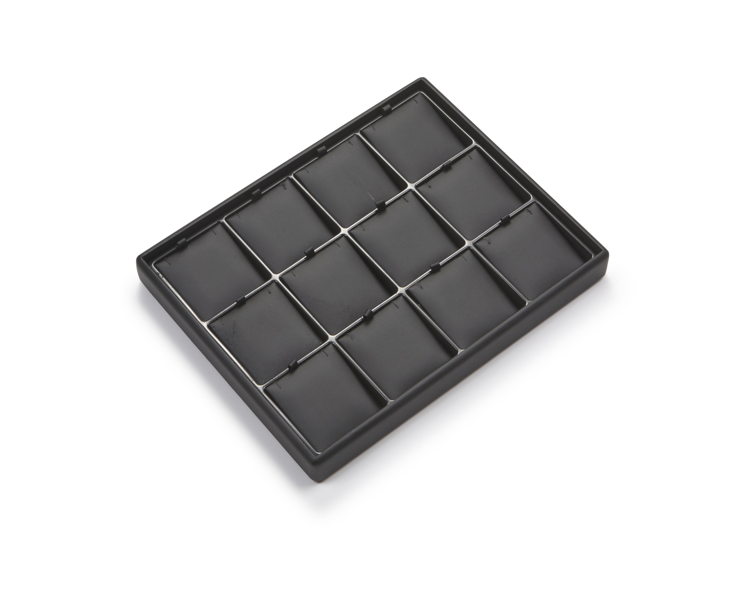 Black Leatherette Light Weight 12 Pendant Tray