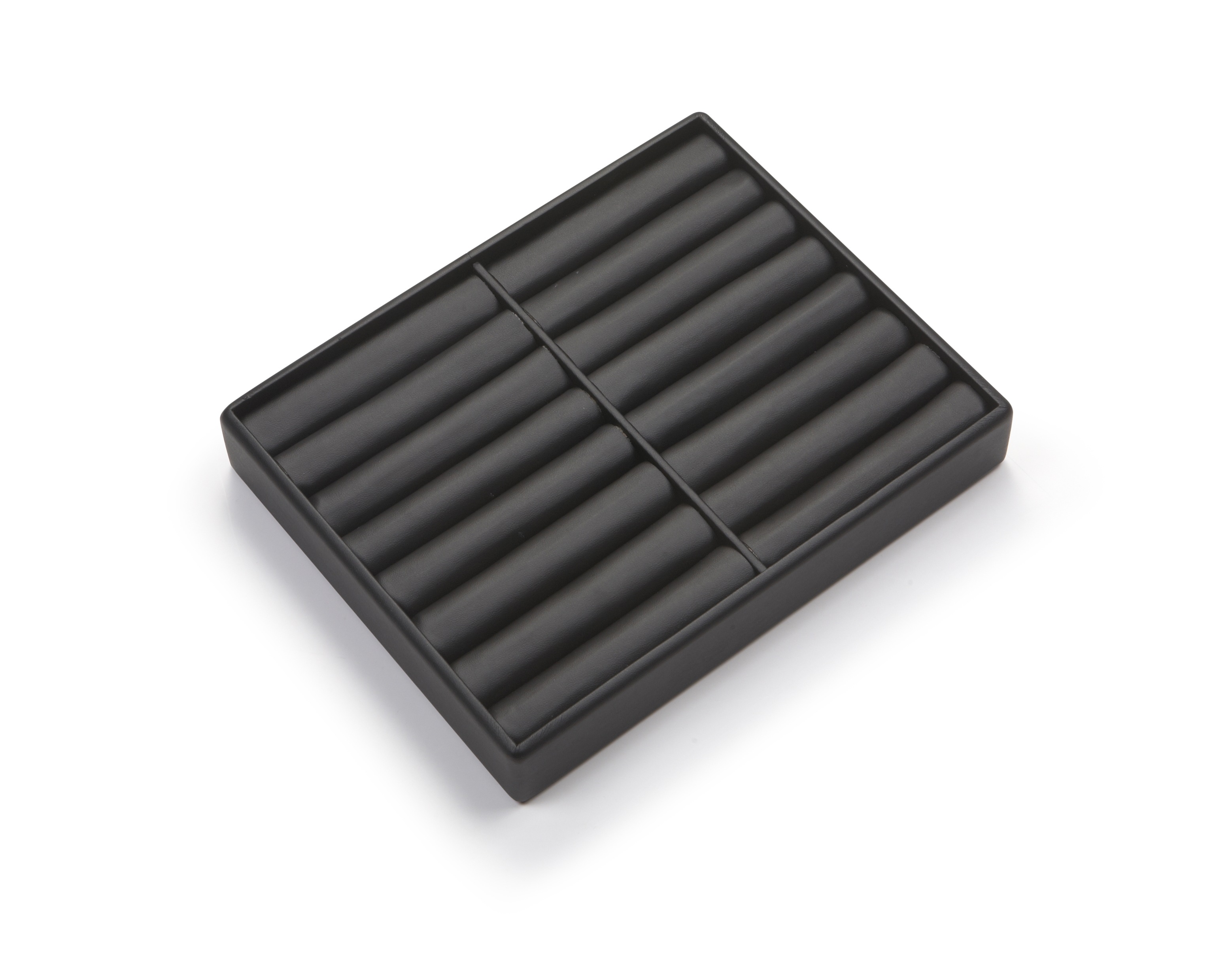 Black Leatherette Light Weight 14 Bangle Tray