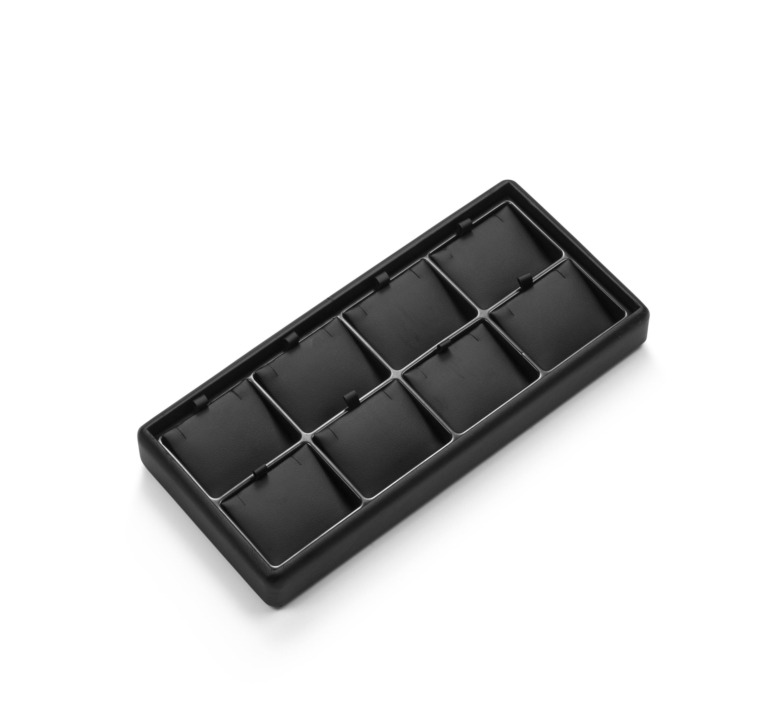 Black Leatherette Light Weight 8 Pendant Tray