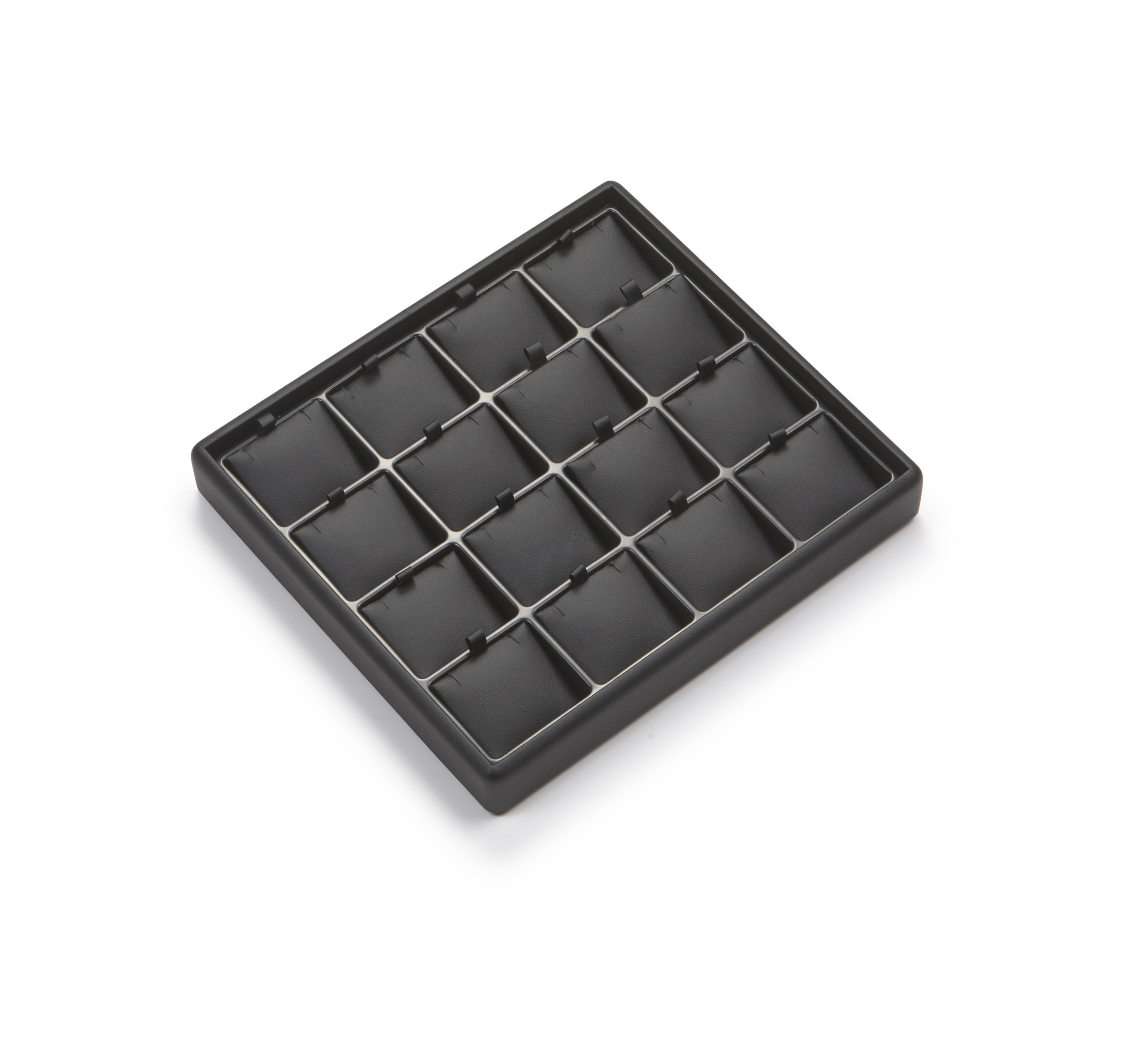 Black Leatherette Light Weight 16 Pendant Tray