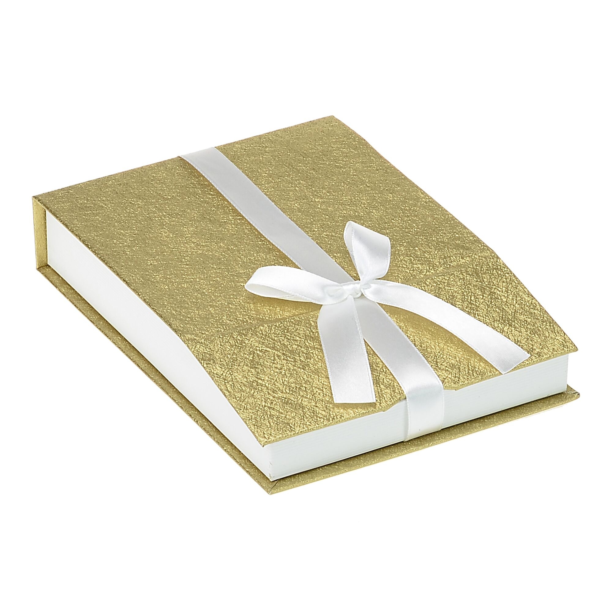 High Quality Paper Necklace Box with Magnetic Bow Closure
