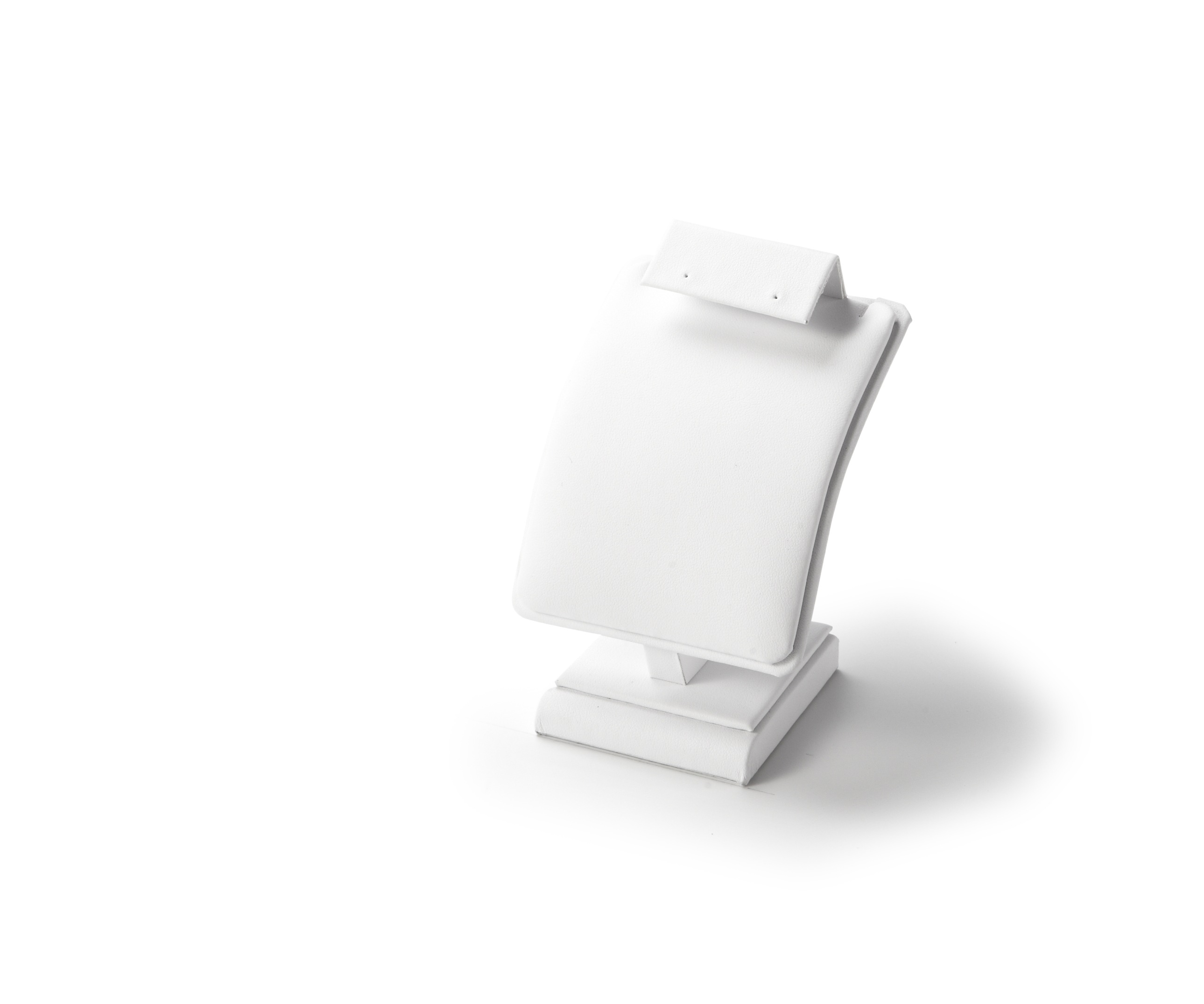 White Leatherette Earring/Pendant Stand