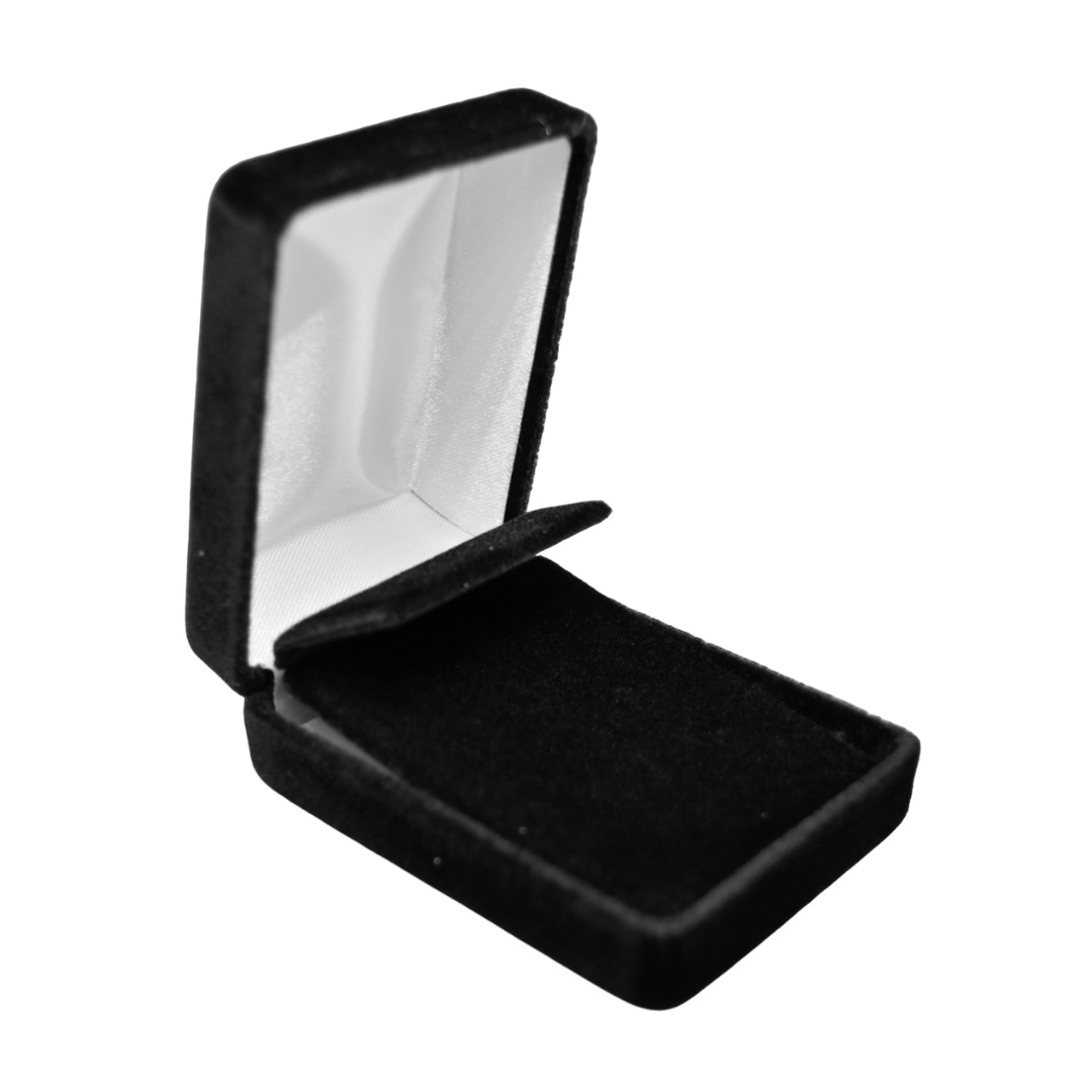 Black Rich Velveteen Large Drop Earring Box 