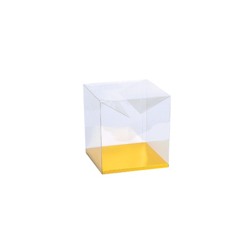 Clear Boxes with Gold Bottom