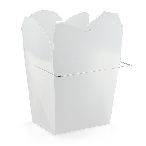 Frosted White Take Out Boxes