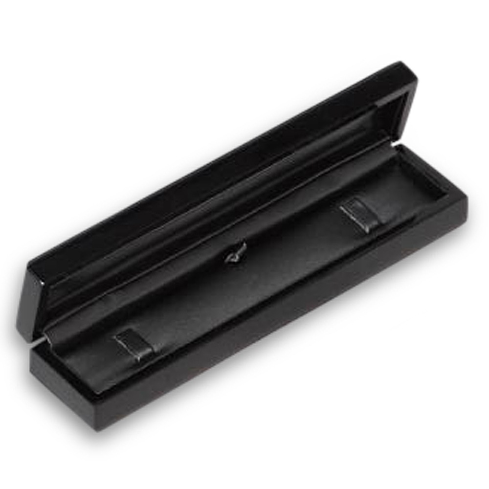 High Gloss Black Wood Bracelet Box
