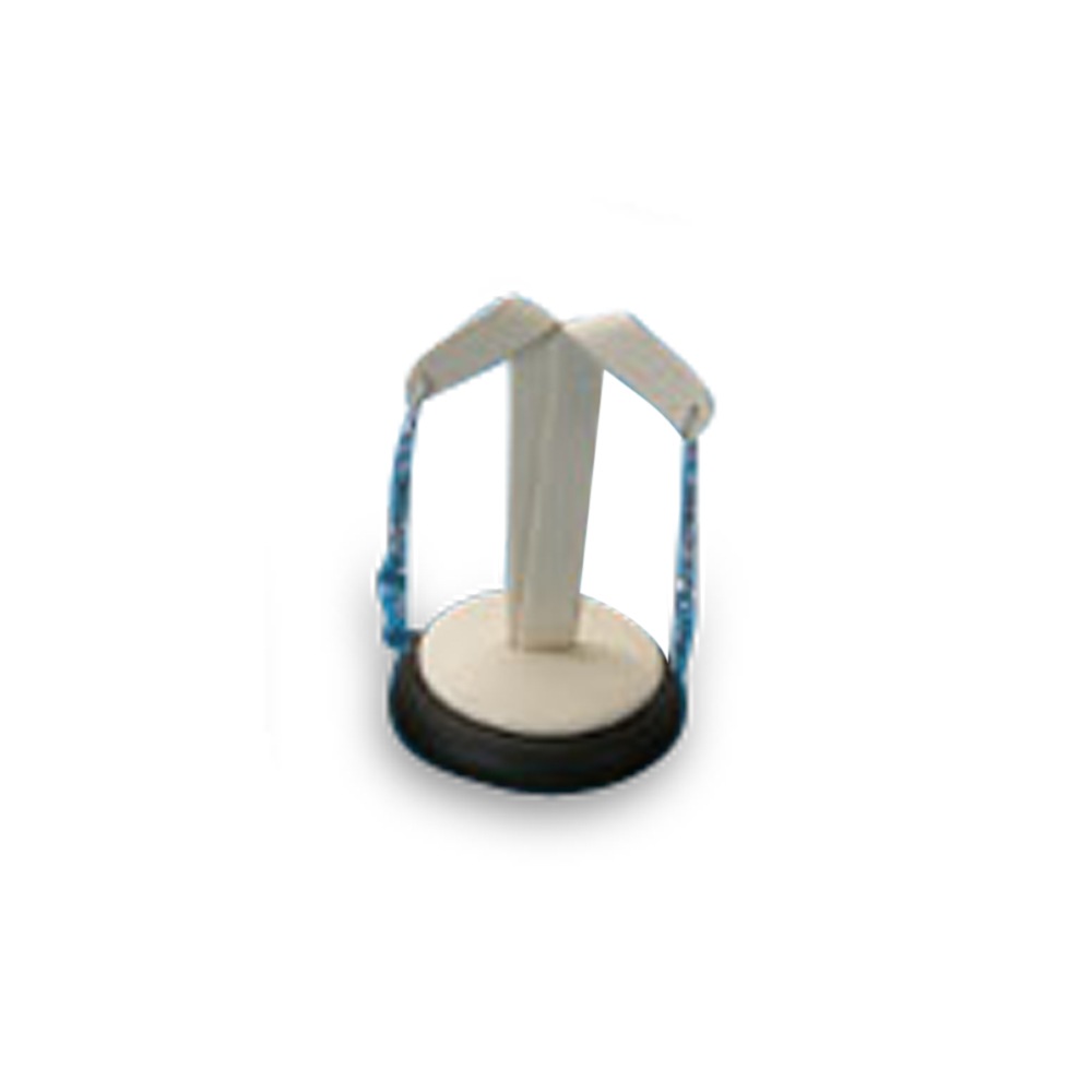 Chocolate/Beige Leatherette Earring Stand