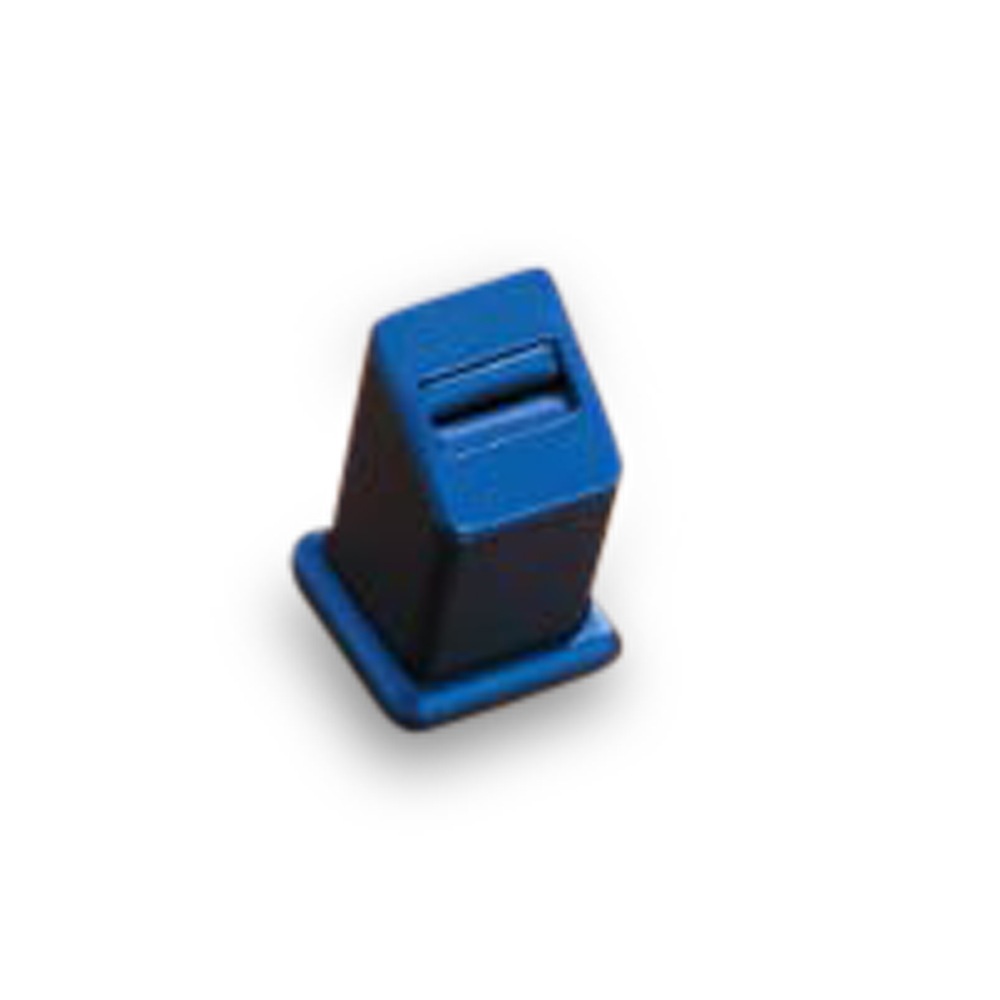 Navy Blue Leatherette 1 Slot Ring Stand