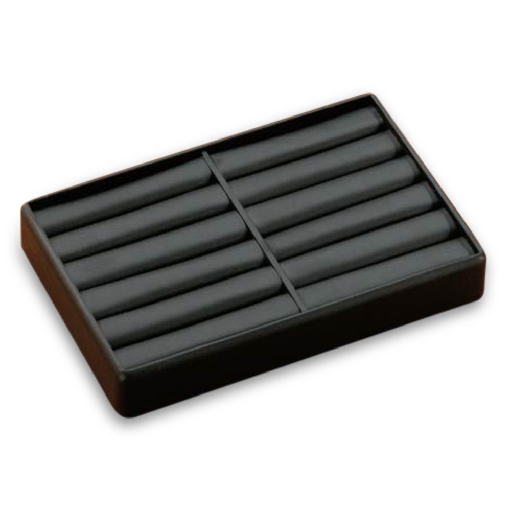 Black Leatherette 10 Bangle Tray