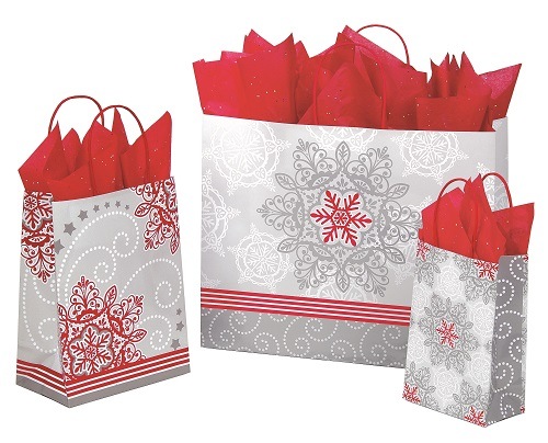 Small Christmas Lace Paper Bags