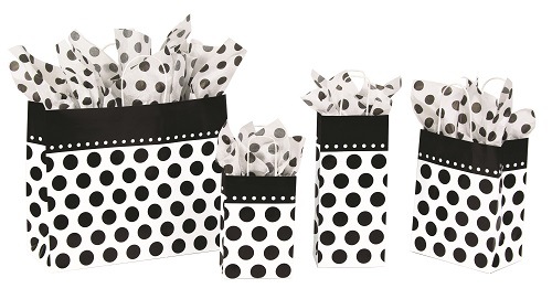 Small Domino Dots Paper Shoppers