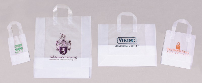 Clear Soft Loop Shopping Bags
