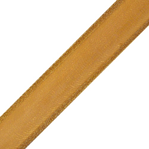 Gold Sheer Gold Bold Wired Ribbon