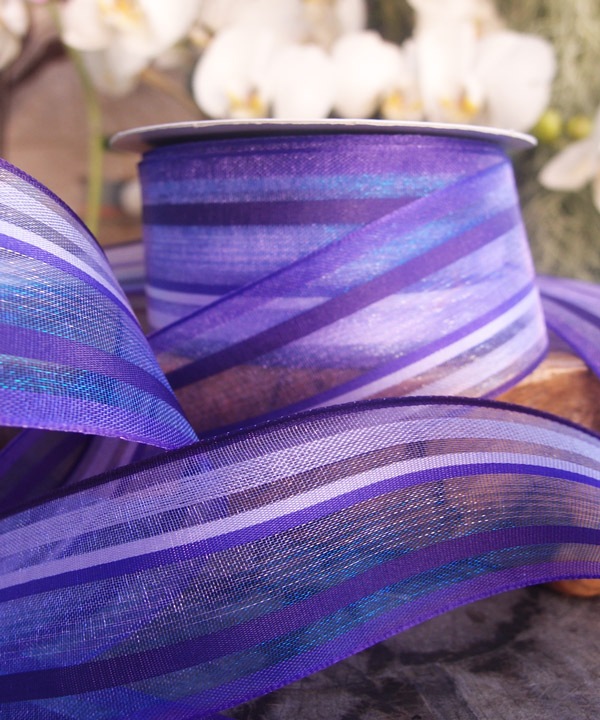 Sheer Multi Stripes Ribbon