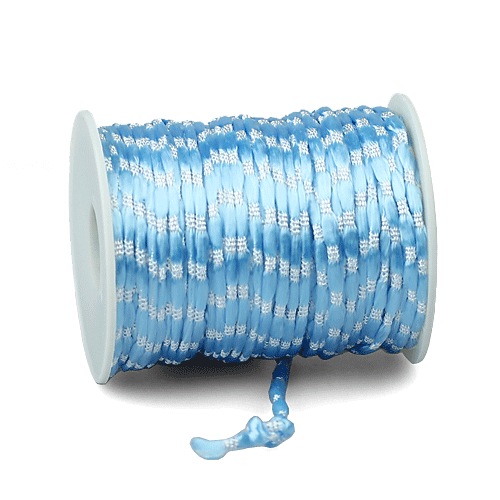 White and Blue Knot Cord