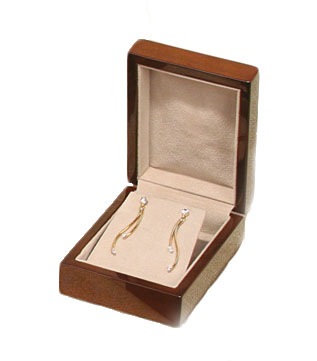 High Veneer Premium Wood Pendant/Earring Box