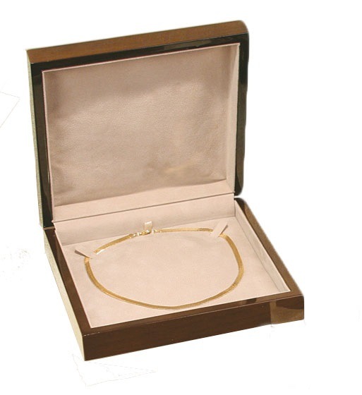 High Veneer Premium Wood Large Necklace Box