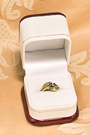 Rosewood Veneer Premium Wood Ring Box