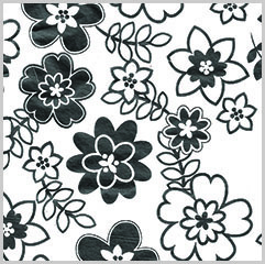 Retro Flowers Tissue Paper 