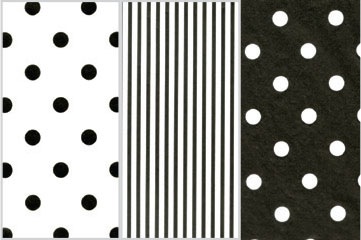 Black & White Printed Assortment Tissue Paper 
