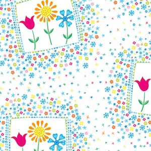 Flower Trio Print Tissue Paper