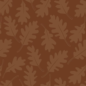 Oak Leaves Brown Print Tissue Paper