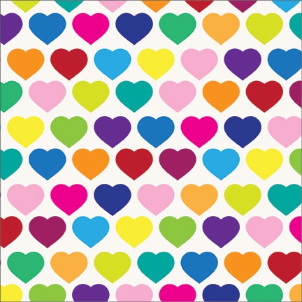 All Hearts Print Tissue Paper