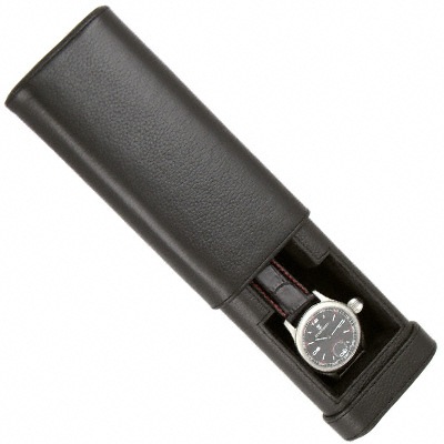 Black Leather Verona One - Orbita Watch Case Collection