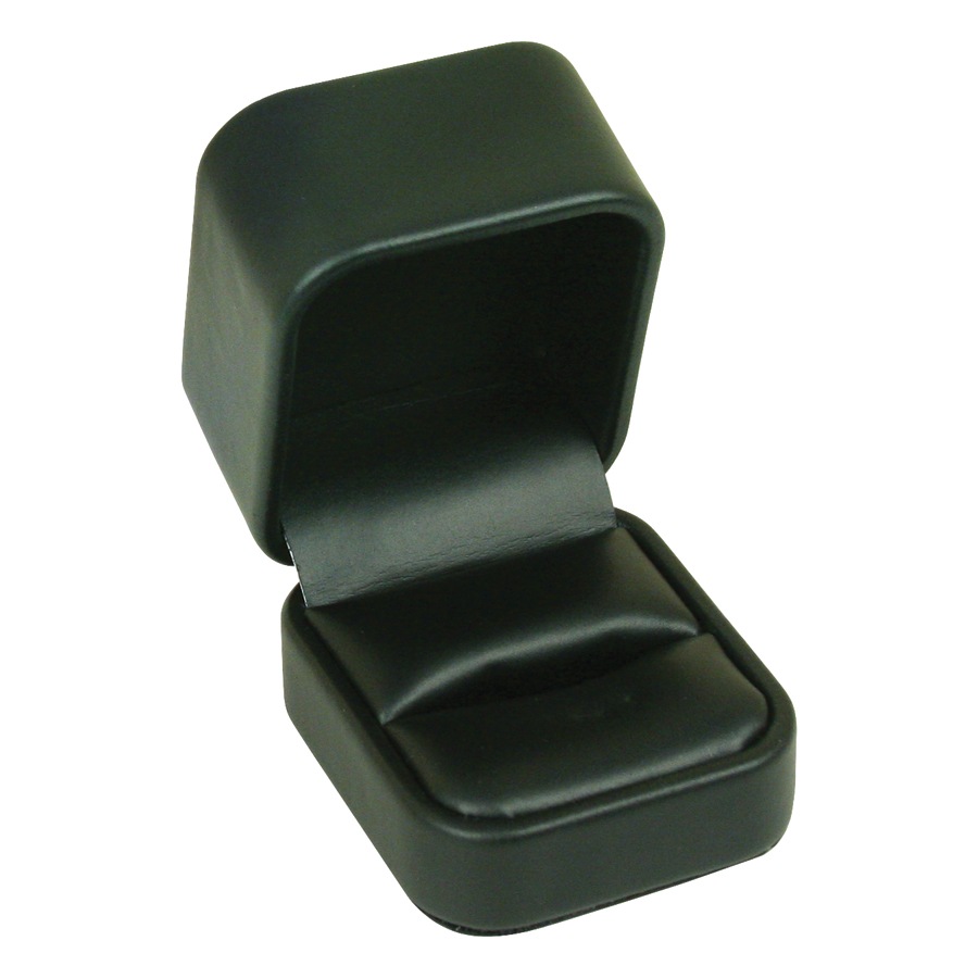 Leatherette Round Corner Ring Box