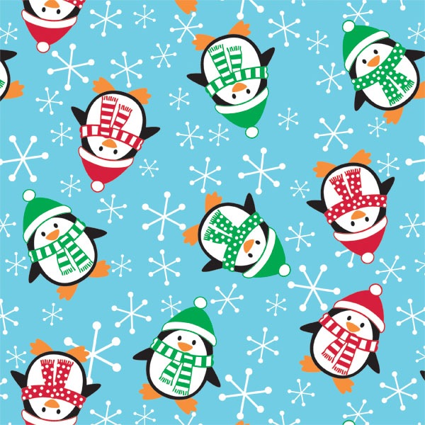 Roly Poly Penquins Wrapping Paper 