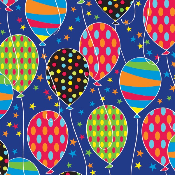 Party Balloons Wrapping Paper 