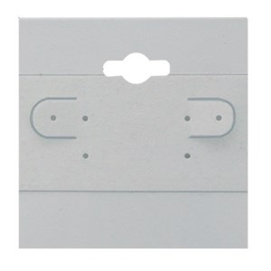 Plain White Hanging Earring Card (x100)