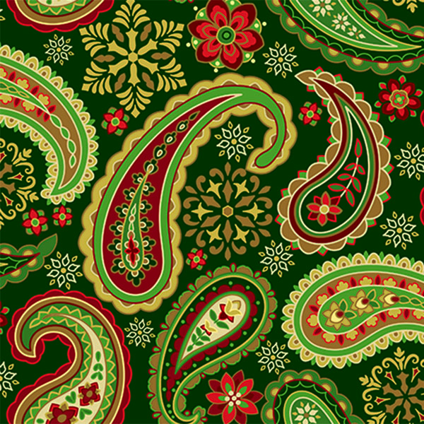 Holiday Paisley Wrapping Paper