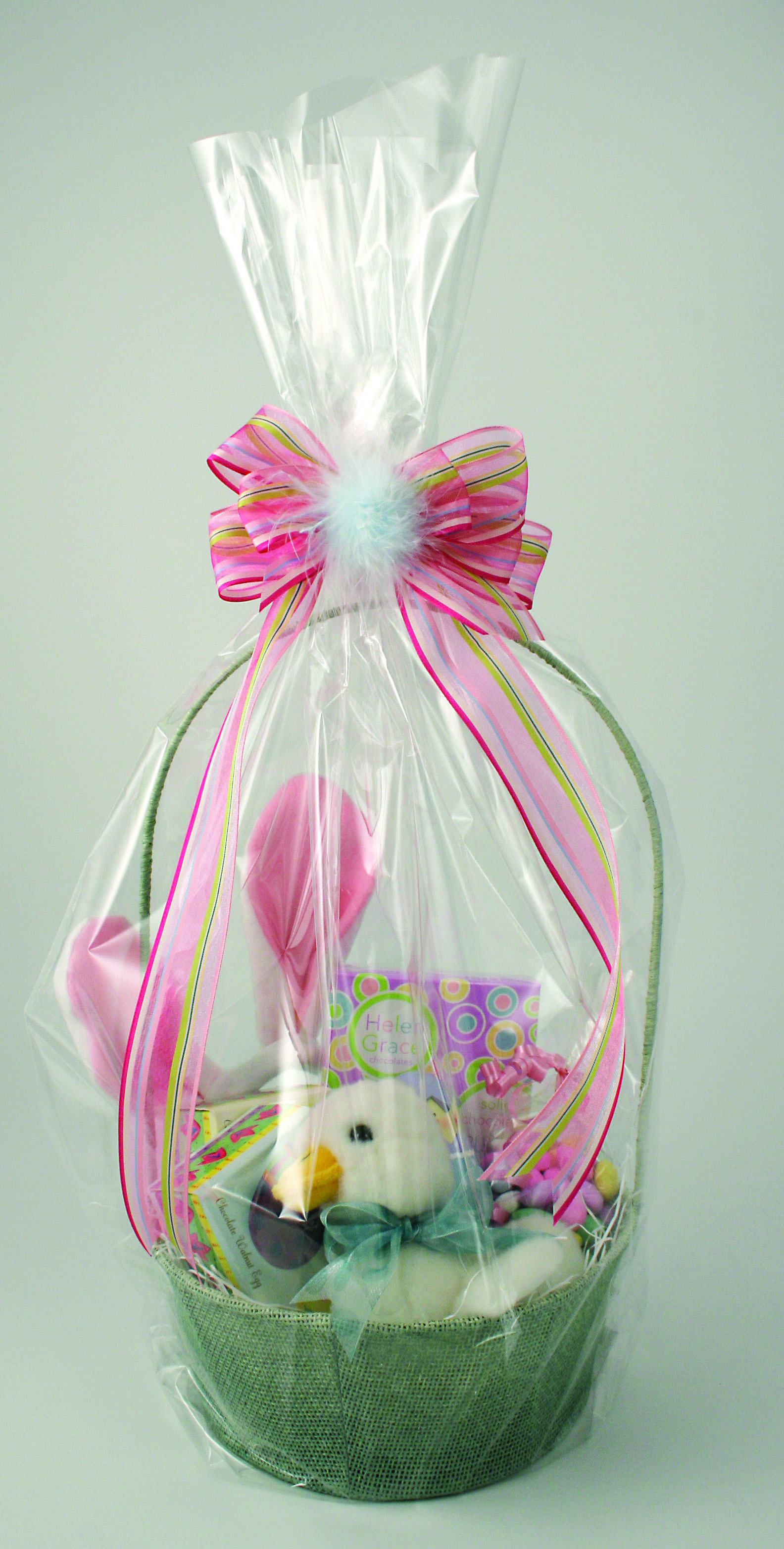 Clear Cello Basket Bags