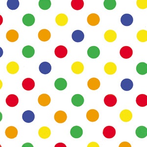 "Primary Dots" Printed Tissue Paper