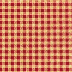 Red Ginghams Print on Kraft Tissue Paper
