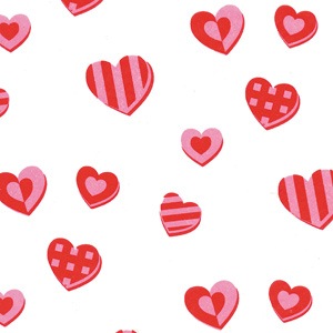 Hearts Print Tissue Paper