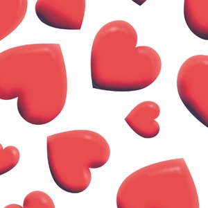 Big Hearts Printed Tissue Paper