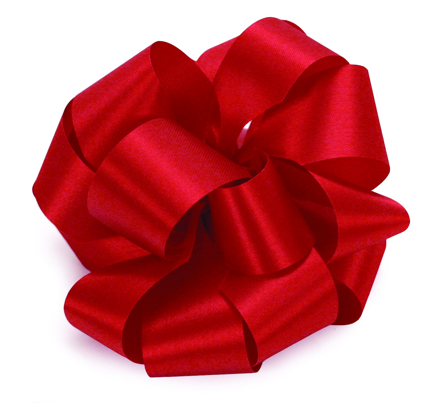 Holiday Red Satin Acetate Ribbon