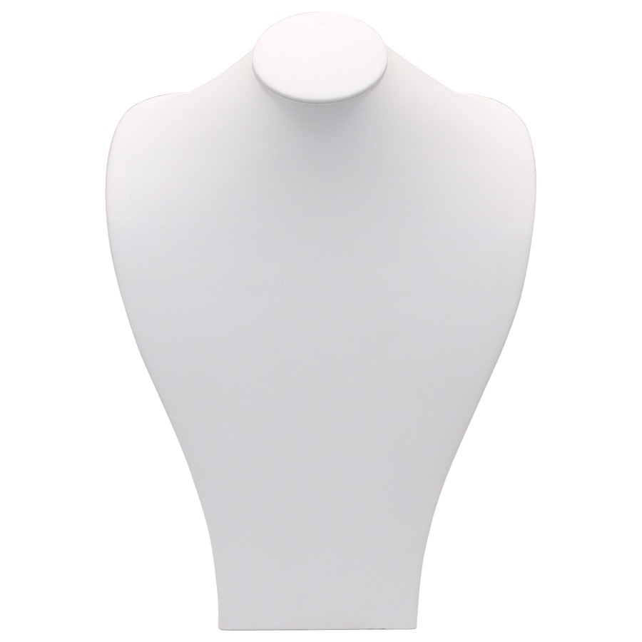 White Leatherette Wide Shoulder Neck Form