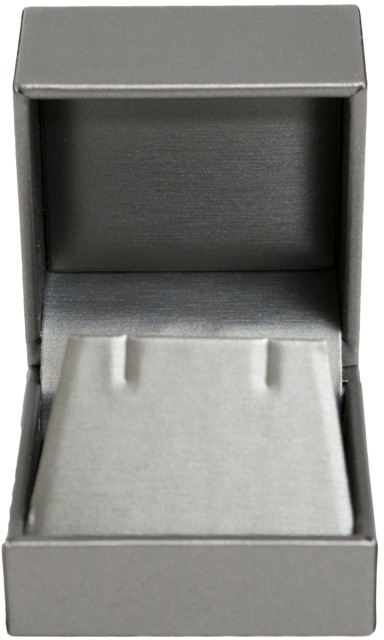 Silver Leatherette Earring  Box