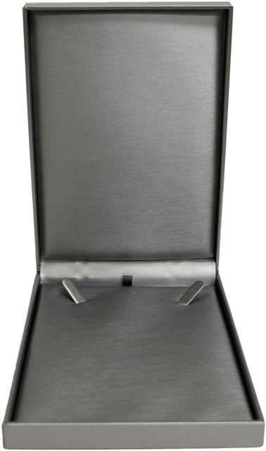 Silver Leatherette Necklace Box