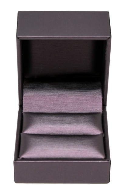 Purple Leatherette Ring Slit Box