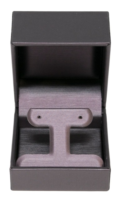 Purple Leatherette Earring Tree Box