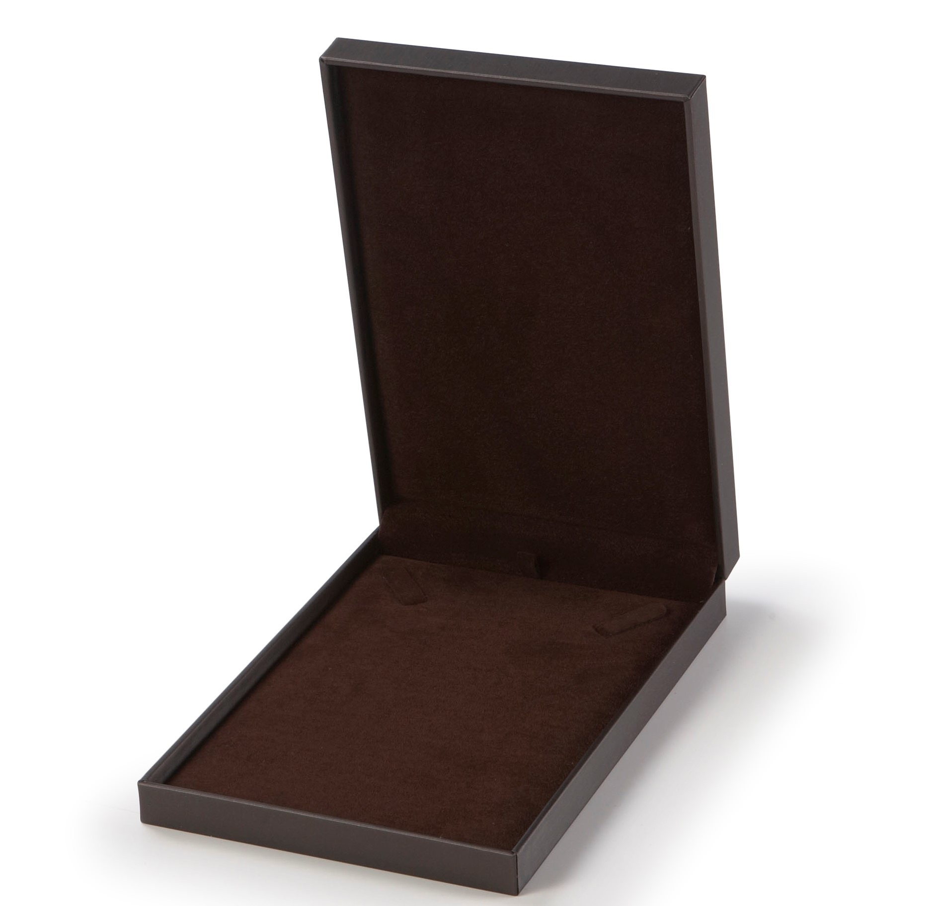 Chocolate Leatherette Necklace Box
