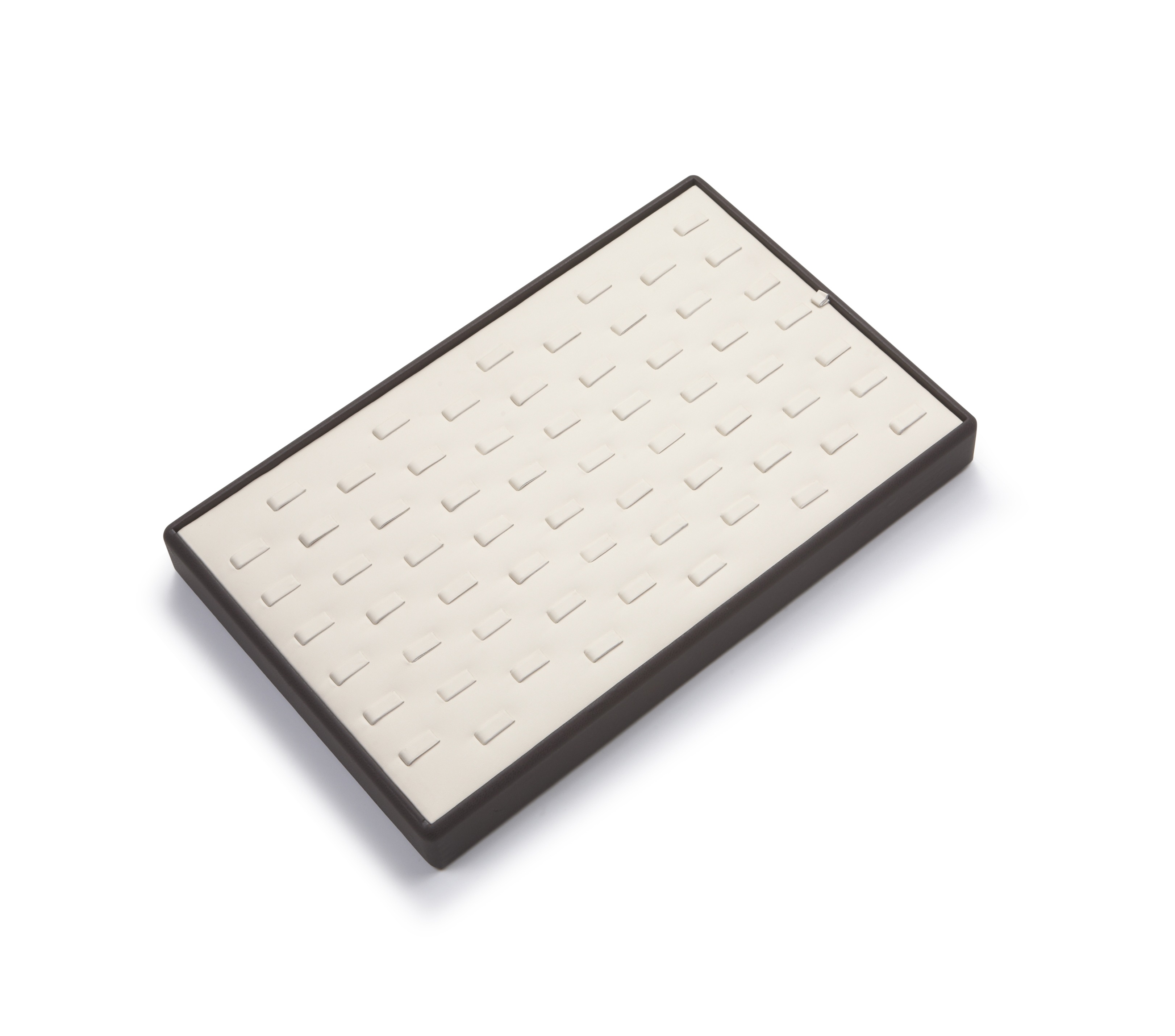 Chocolate/Beige Leatherette 65 Clip Ring Tray