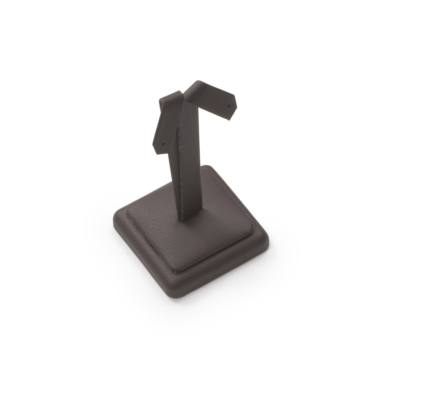 Chocolate Leatherette Earring Stand