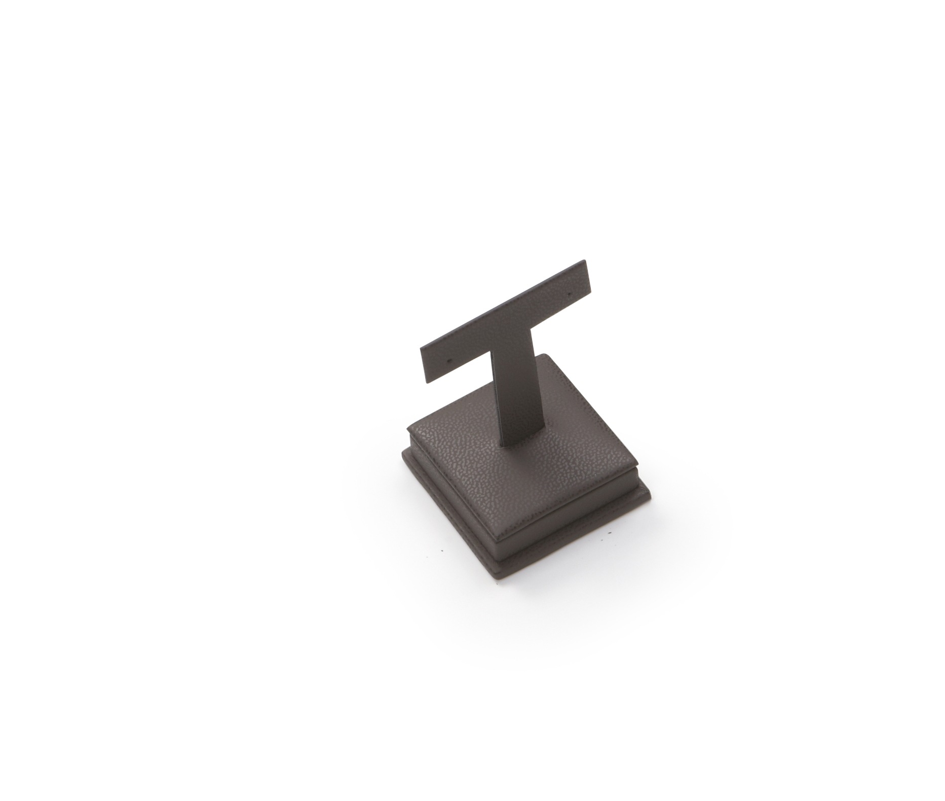 Chocolate Leatherette Short Earring Stand
